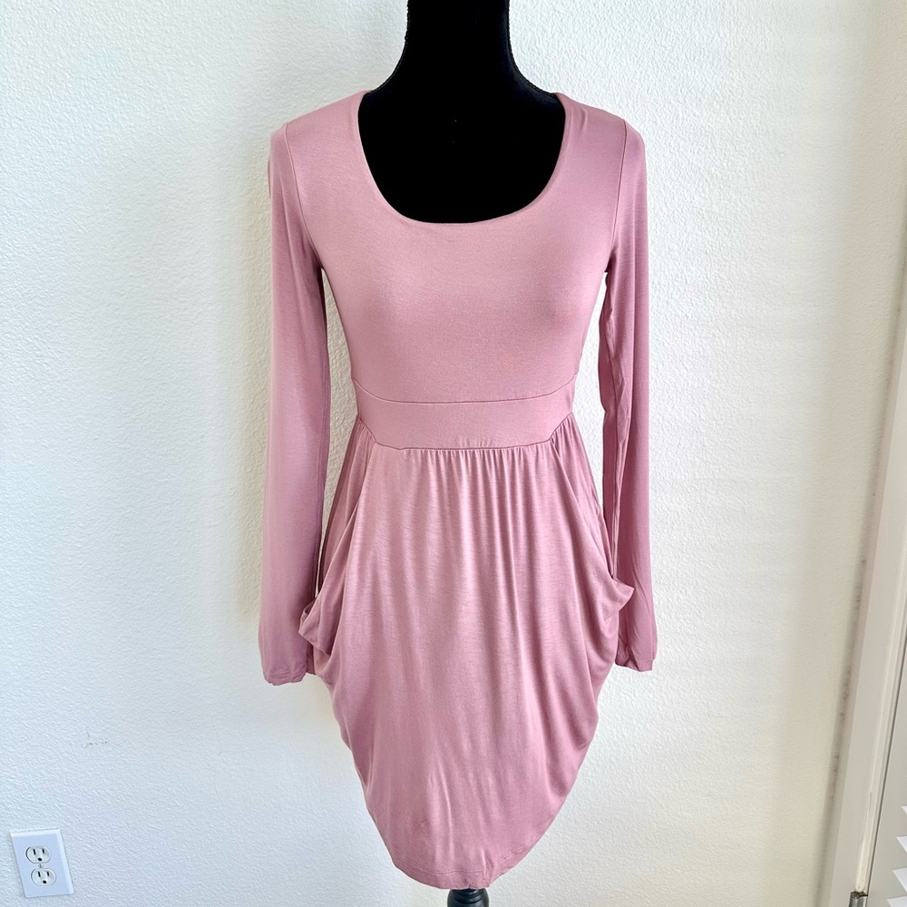 MAUVE POCKET DRESS - Picture 8 of 9